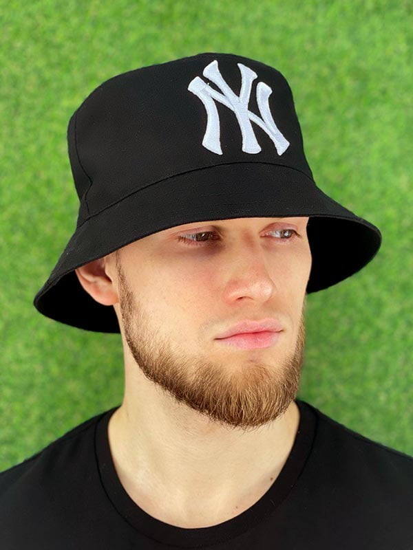 Панама «NY Yankees» черная с белой вышивкой | 6421452