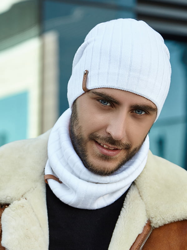 Мужской комплект «Реал»: шапка и шарф-хомут | 6421888