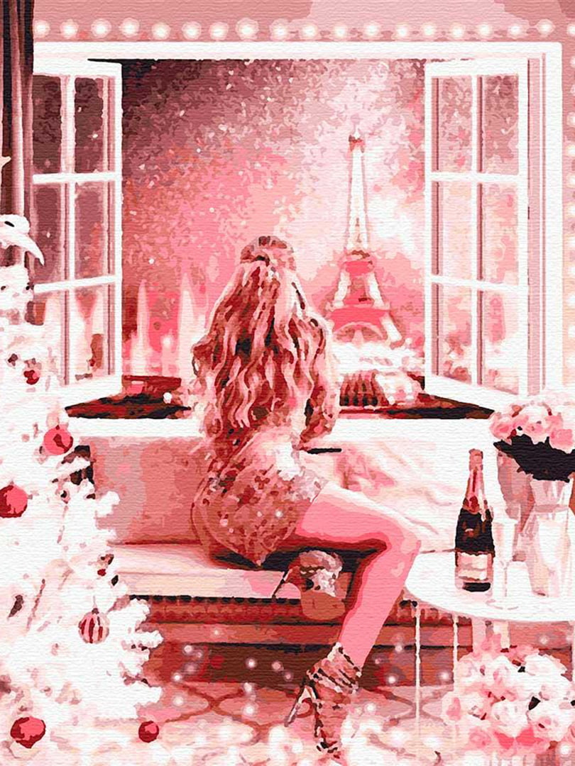 Картина за номерами "Новий рік у Парижі" (40х50 см)    | 6423920