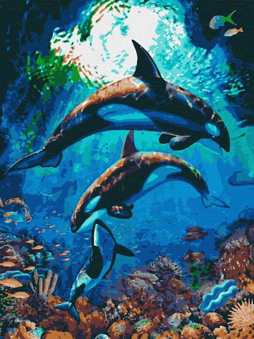 Картина за номерами "Підводне царство" (40х50 см) | 6424148