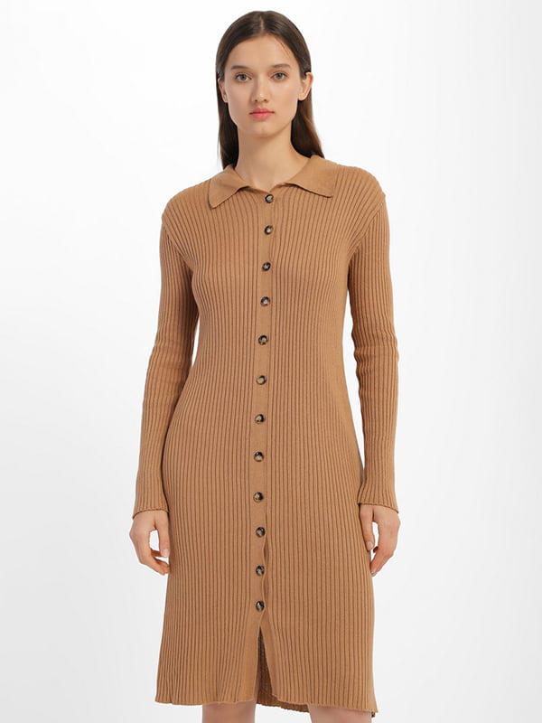 Платье вязаное коричневое | 6425085