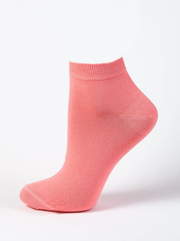 Шкарпетки короткі коралового кольору | 6425305