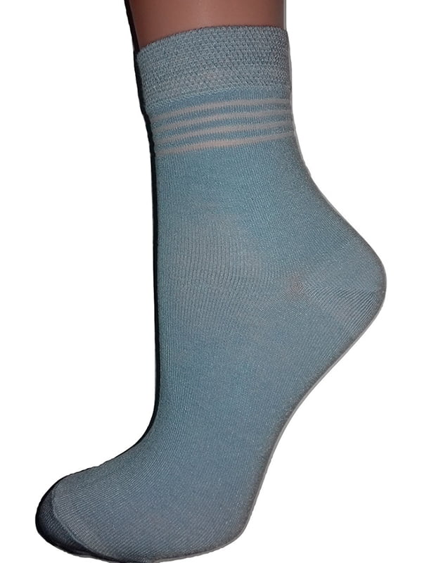 Шкарпетки блакитні в смужку | 6425419