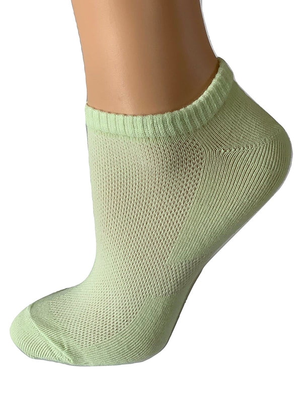 Шкарпетки короткі салатового кольору | 6425459