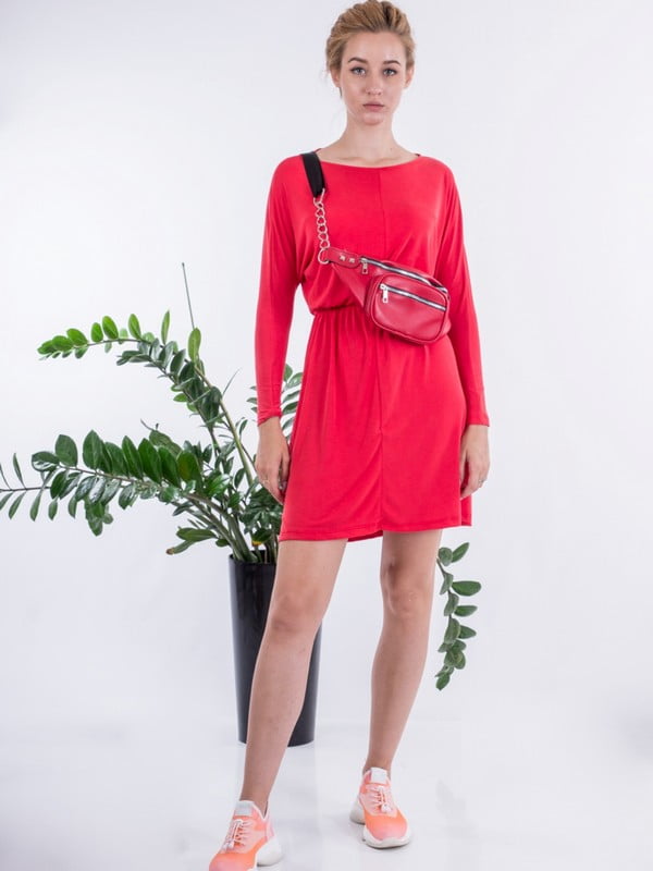 Сукня А-силуету червона | 6431748