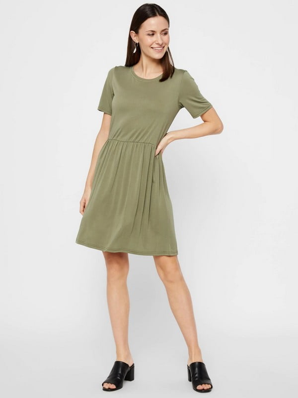 Сукня-футболка зелена | 6434285