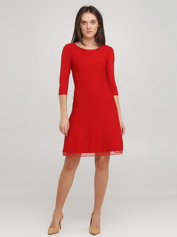 Платье А-силуэта красное | 6435442