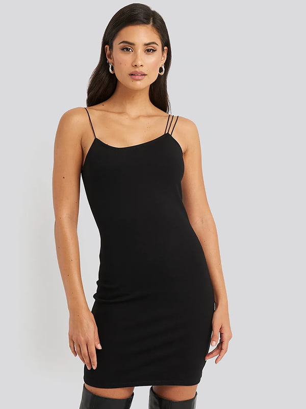 Платье в бельевом стиле черное | 6436291