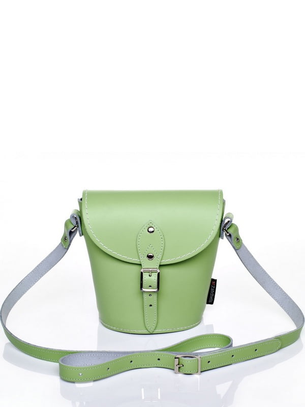 Зелена шкіряна сумка | 6441268