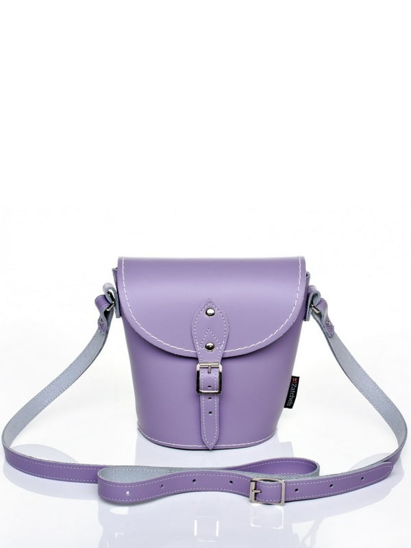 Фіолетова шкіряна сумка | 6441271
