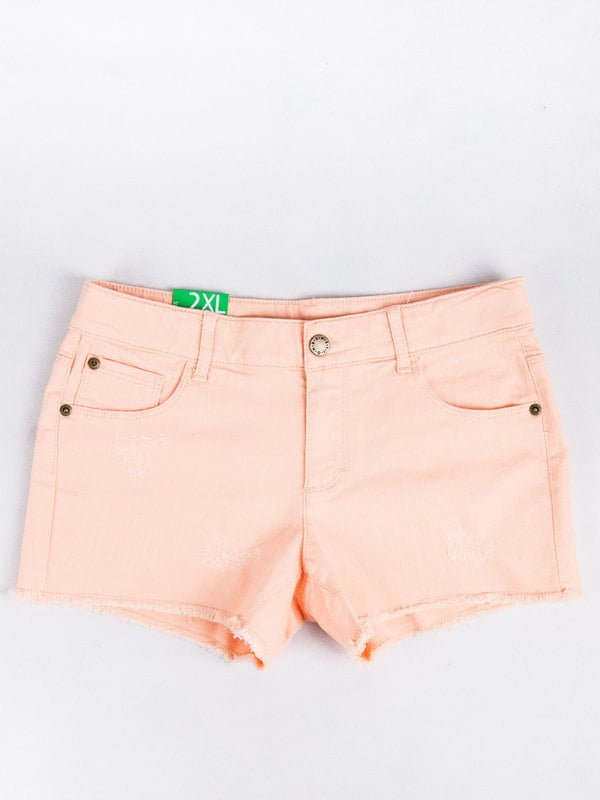Шорты джинсовые персикового цвета | 6441492