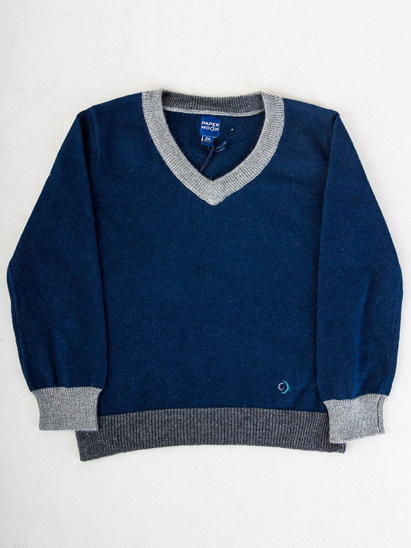 Пуловер темно-синій | 6441958