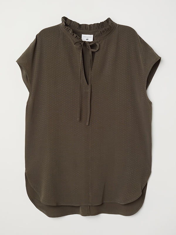 Блуза кольору хакі | 6458787