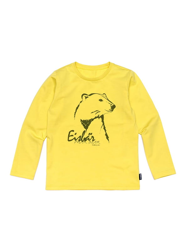 Реглан "Медведь" желтый с рисунком | 6430186