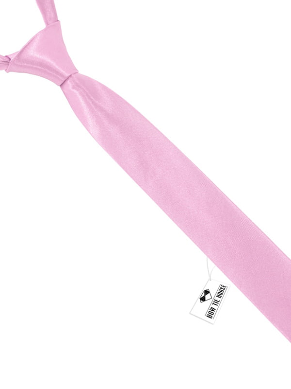 Краватка вузька світло рожева | 6457228