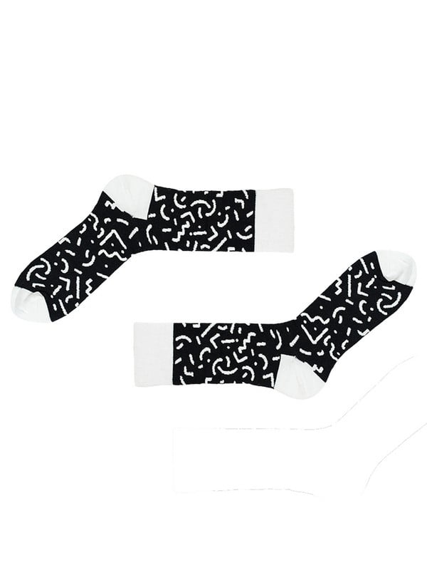 Шкарпетки чорно-білі | 6459029
