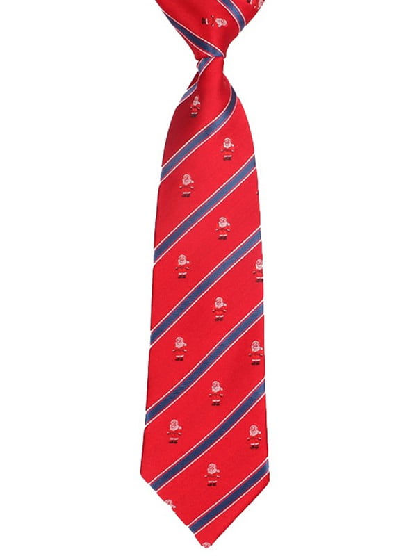 Краватка червона в смужку новорічна | 6459397