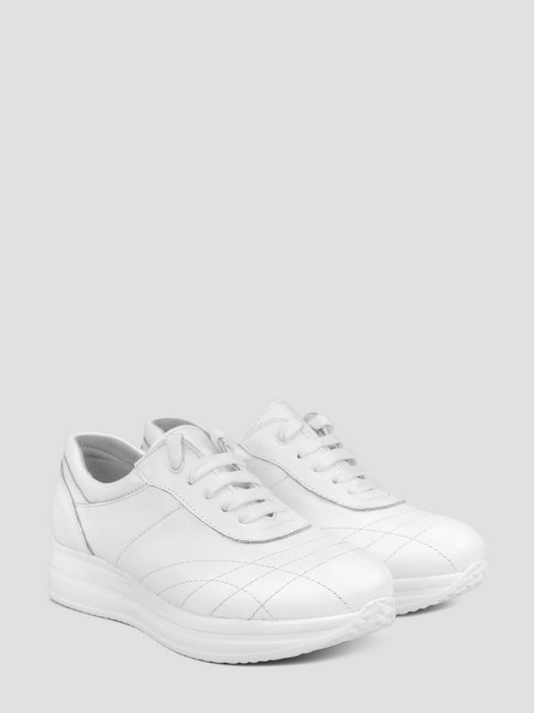 Кросівки шкіряні білі | 6465302