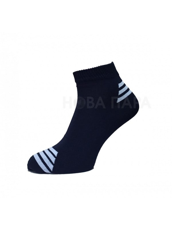 Шкарпетки темно-сині в смужку | 6480428