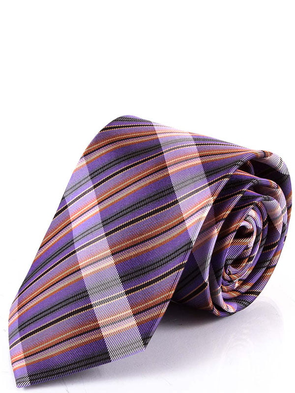 Краватка фіолетова в смужку | 6484983