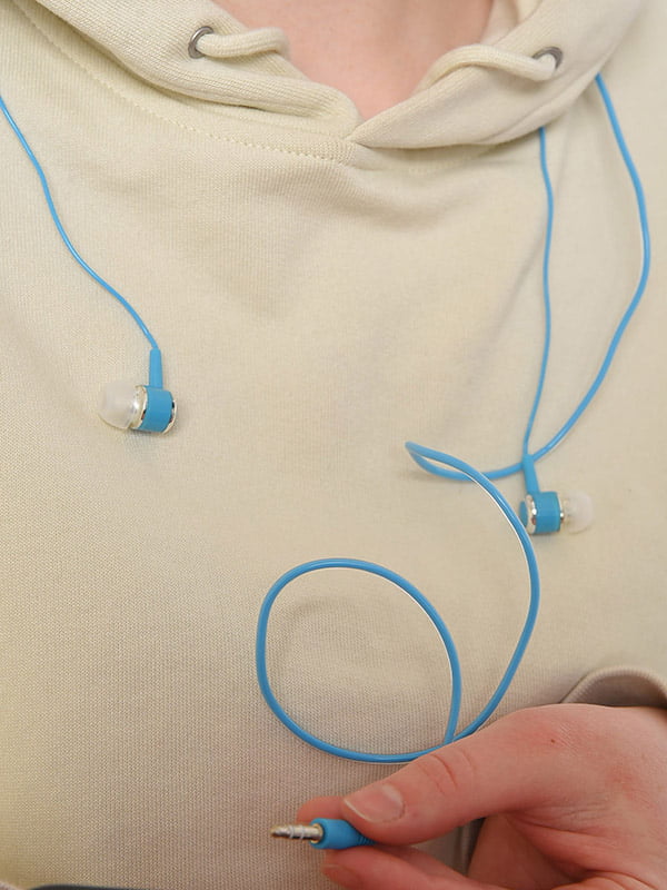 Навушники провідні блакитні 2.5mm | 6497916