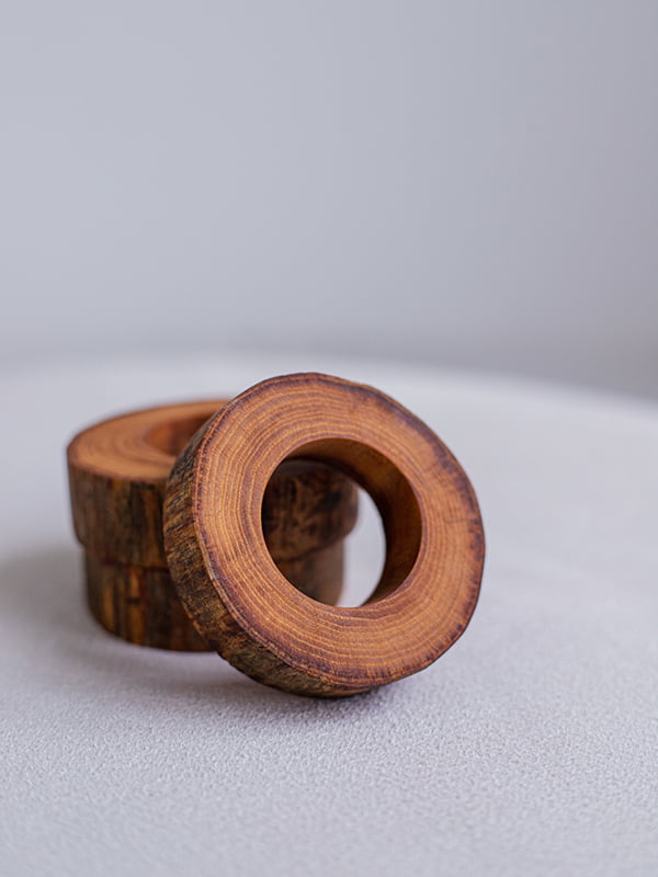 Кільця для столових серветок з дерева | 6502809