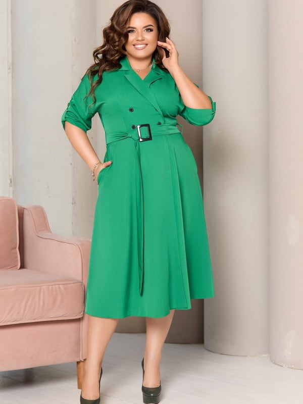 Сукня А-силуету зелена | 6505853