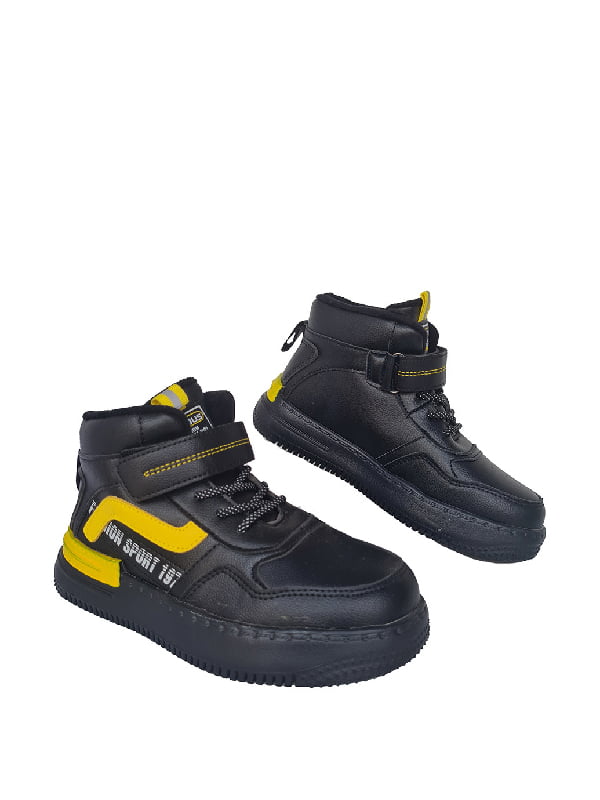 Кросівки чорно-жовті | 6504428