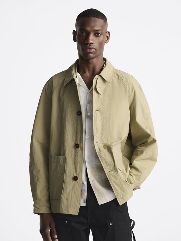 Куртка-рубашка светло-зеленая | 6515073