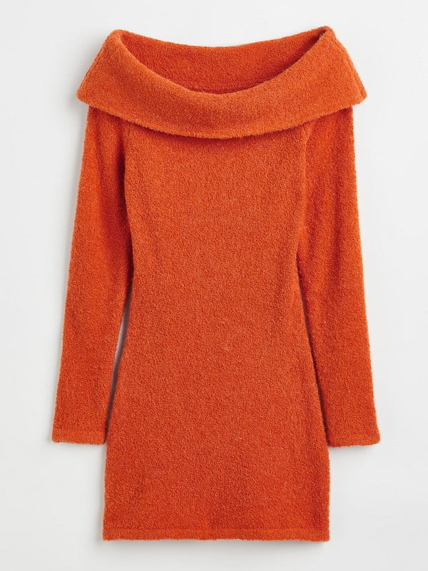 Платье-свитер терракотовое | 6519031