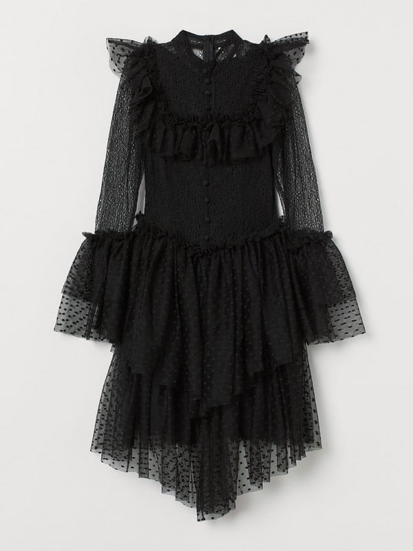 Платье кружевное черное | 6519223