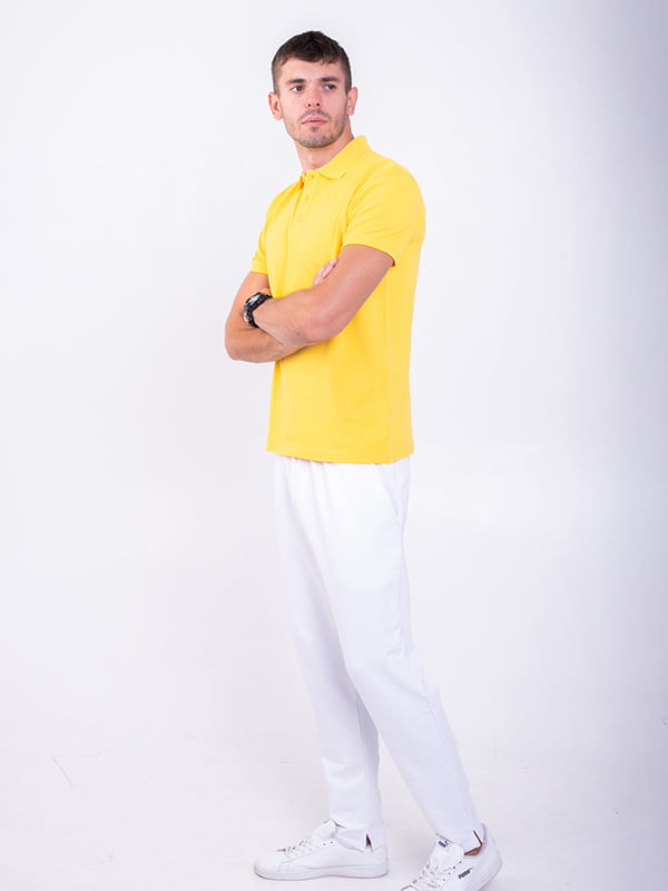 Жовта футболка-поло | 6520199