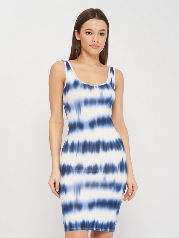 Сукня біло-синя у смужку | 6525033