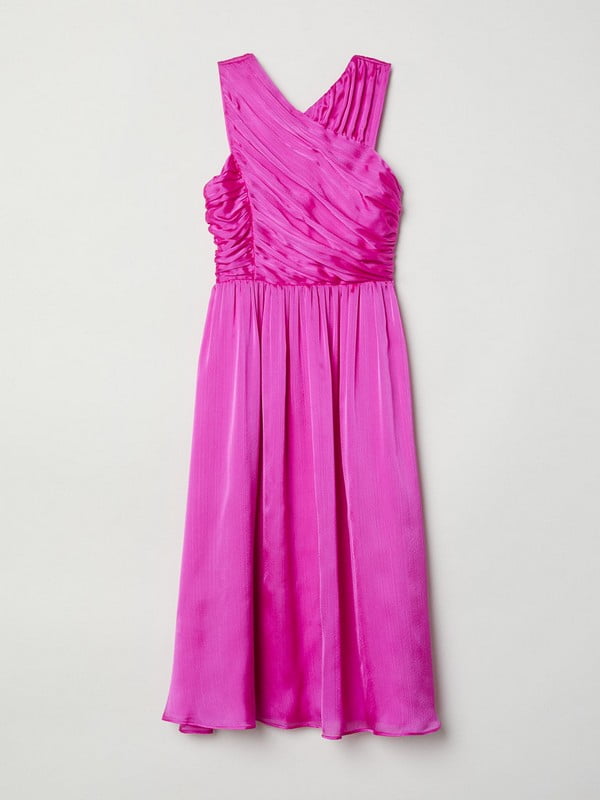 Сукня драпірована рожева | 6525602