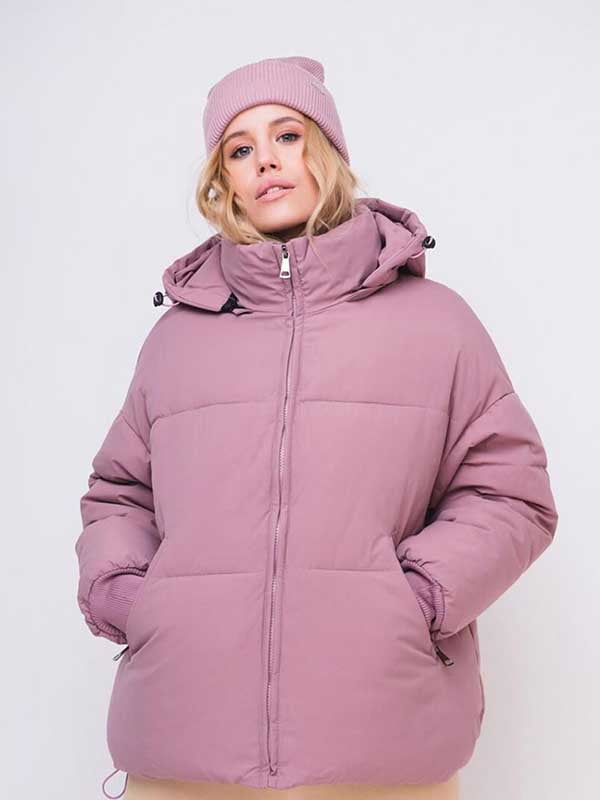Куртка розовая стеганая с синтетическим утеплителем | 6531339