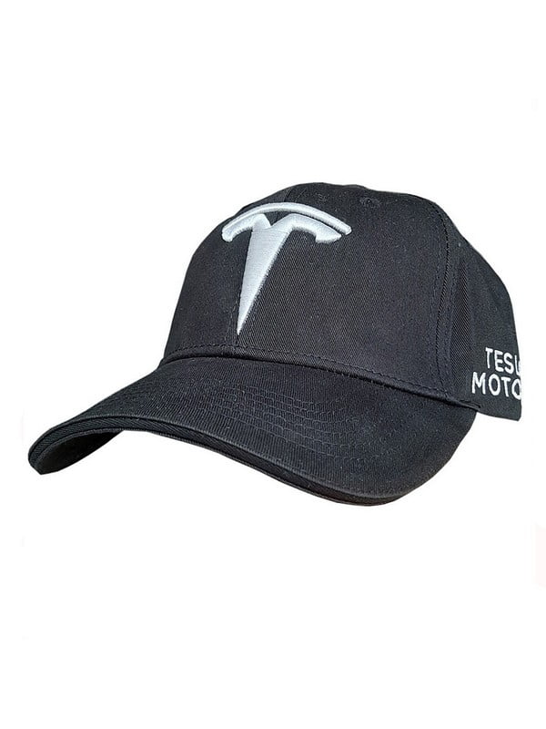 Кепка черная с логотипом Tesla | 6531940