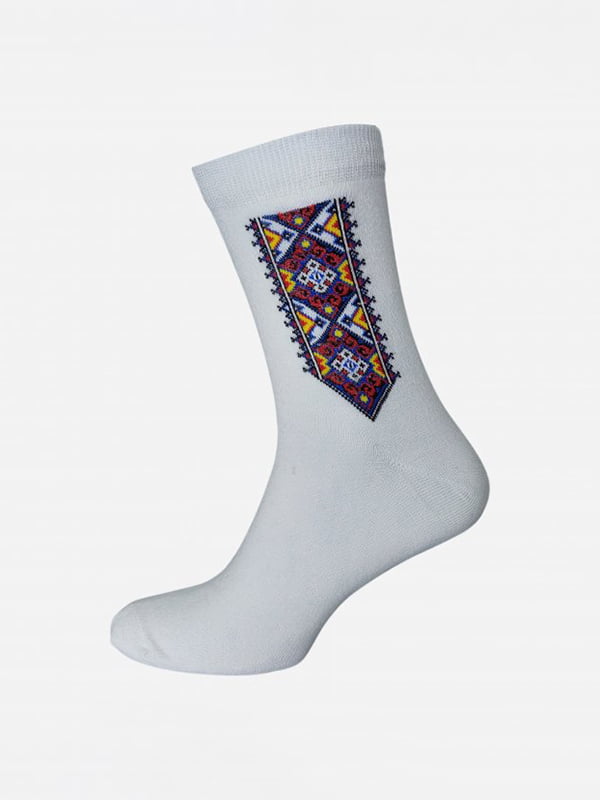 Шкарпетки Вишиванка білі | 6517240