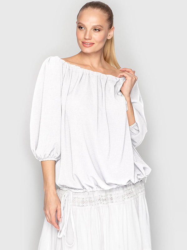 Блуза oversize белого цвета | 6549097