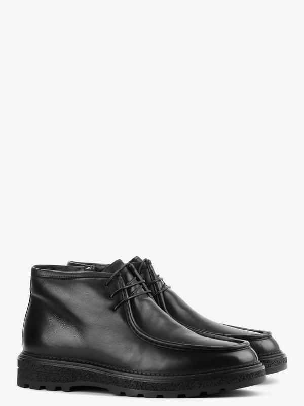 Ботинки черные кожаные | 6583811