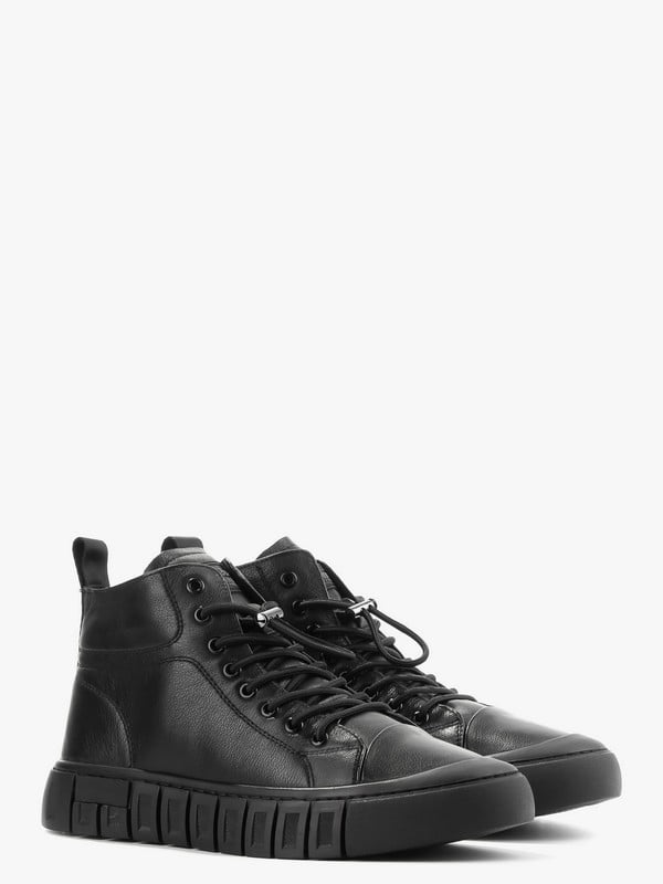 Ботинки черные кожаные | 6583816