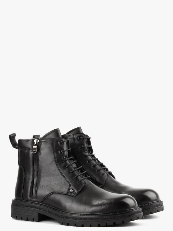 Ботинки черные кожаные | 6583825