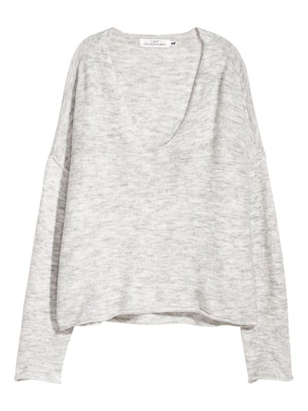 Пуловер кольору світло-сірий меланж | 6586166