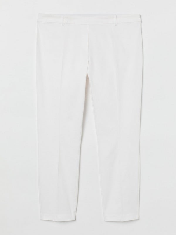 Укорочені штани білого кольору | 6589727