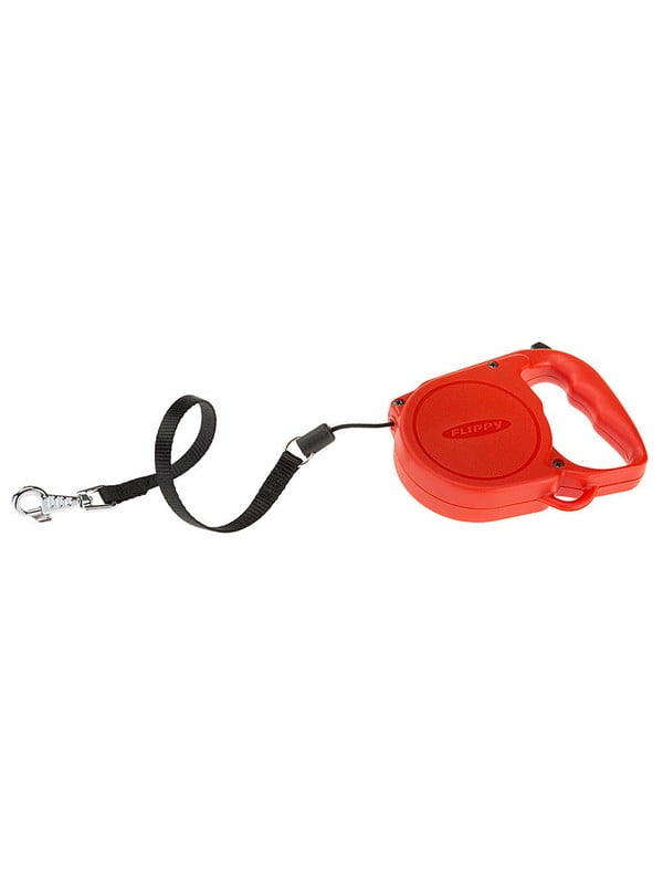 Поводок - рулетка для собак и котов со шнуром Ferplast Flippy Regular 14.5 х 3.2 х h 10 см - MEDIUM, Красный | 6610213