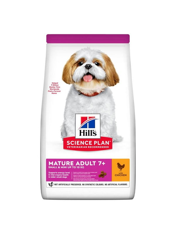 Hills Science Plan Canine Mature Adult Small Mini Chicken для маленьких собак 7+ лет 3 кг | 6610737