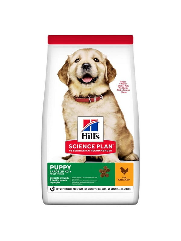 Hills Science Plan Puppy Large Breed Chicken для цуценят великих порід до 1,5 років 0.8 кг | 6610739