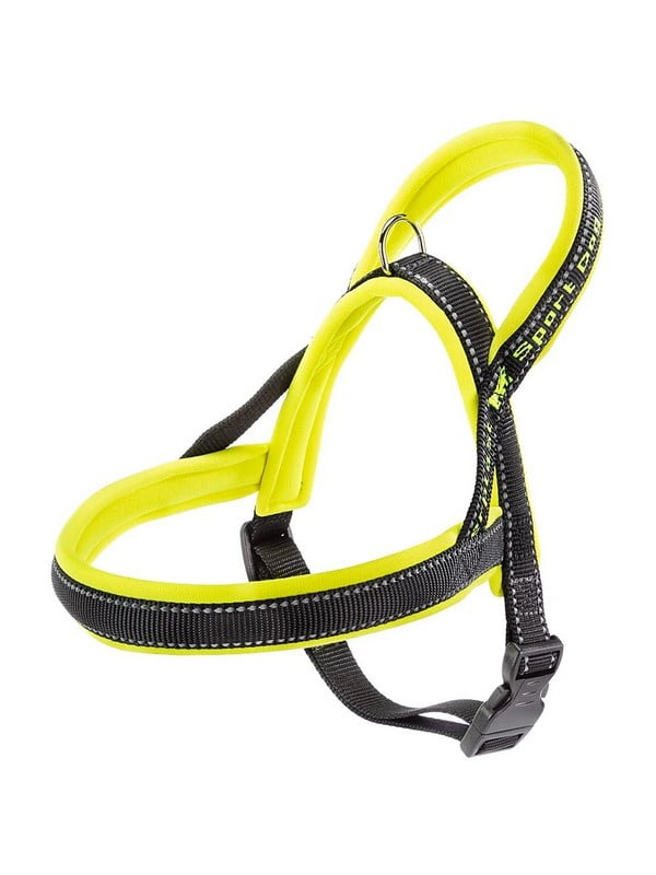 Нейлонова шлейка світловідбиваюча норвезького типу для собак Ferplast Sport Dog PA: 58 см - B: 69 ÷ 86 см - M, Жовтий | 6611146