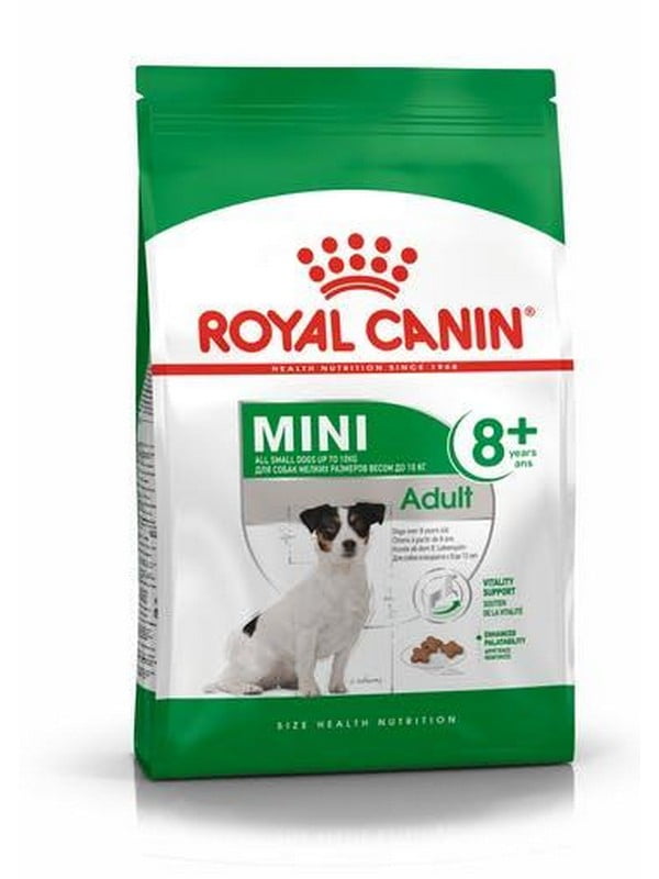 Royal Canin Mini Adult 8+ сухой корм для маленьких собак 4-10 кг от 8 лет 2 кг. | 6611701