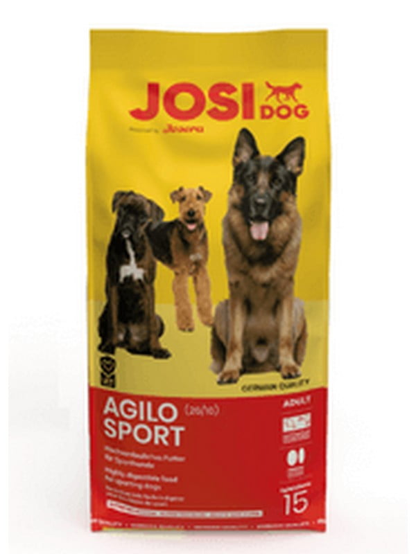 JosiDog Agilo Sport сухой корм для взрослых спортивных собак без глютена 15 кг. | 6612042