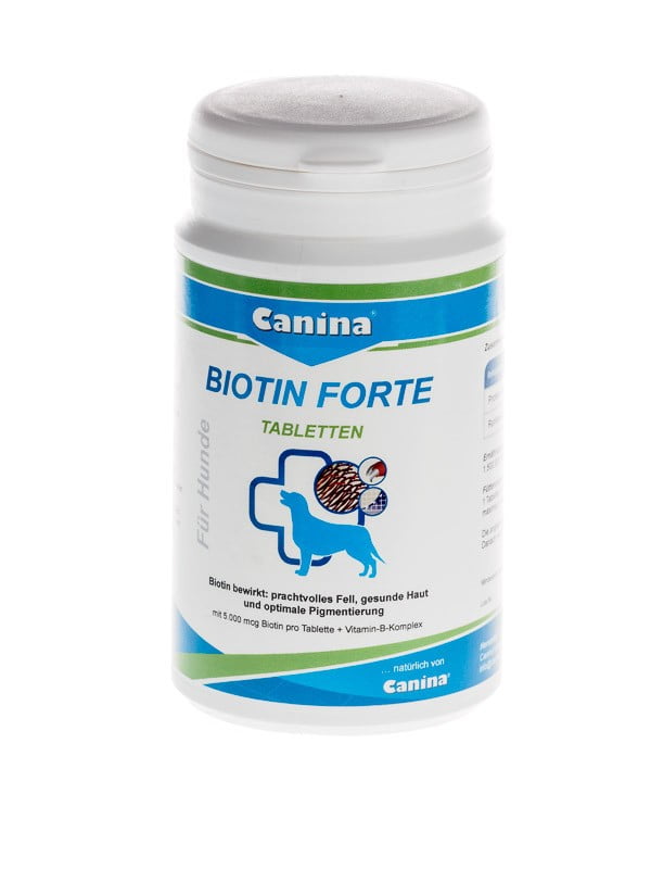 Canina Biotin Forte таблетки для вовни собак при линянні та нестачі біотину 700 г. | 6612185